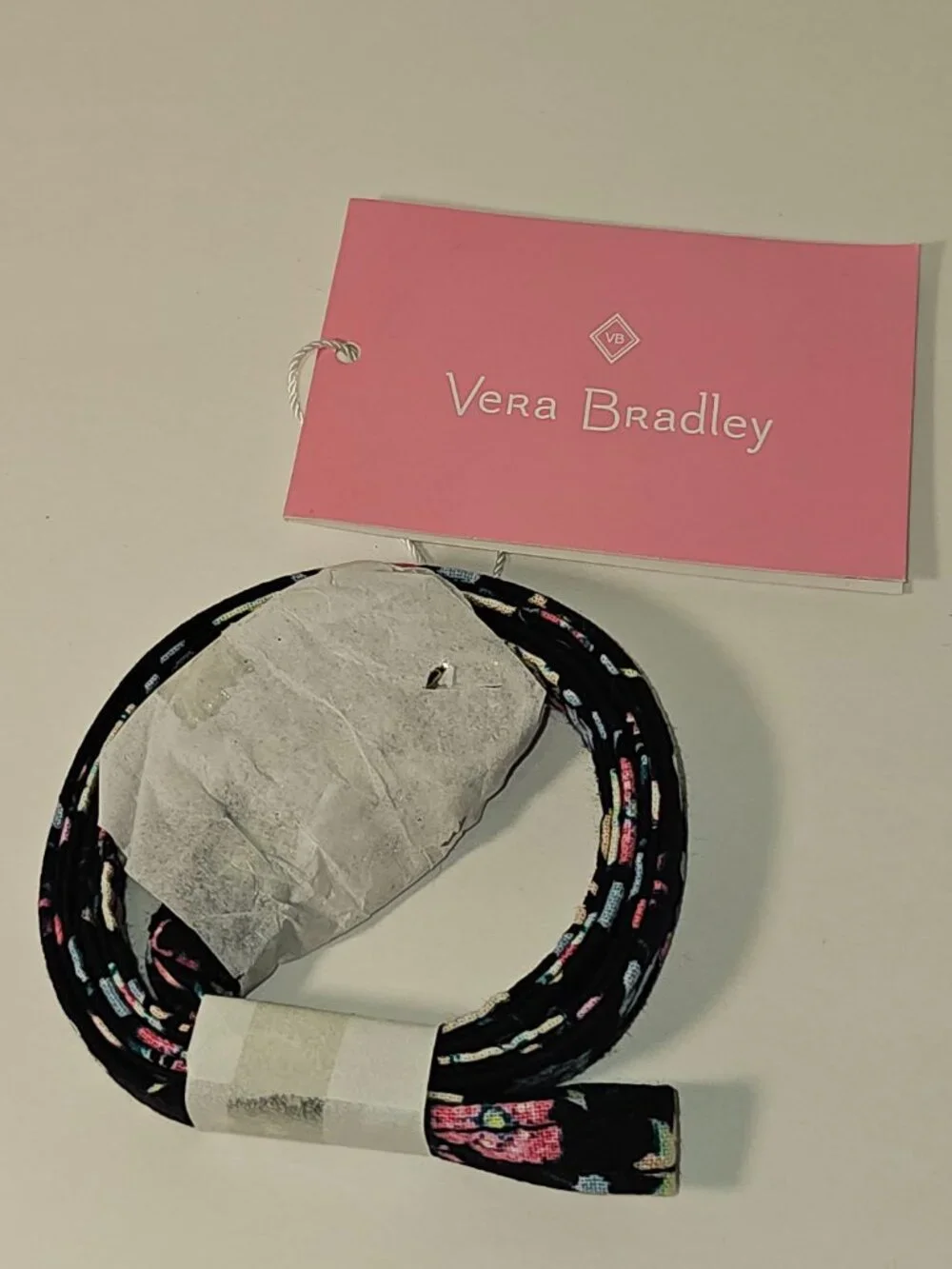 NWT Vera Bradley RFID Deluxe Zip ID Case Lanyard Botanical Ditsy Keychain Wallet